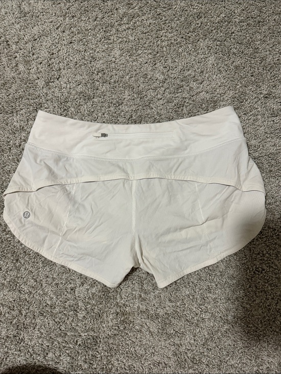 lululemon athletica Pants - lululemon athletica Hottie Hot Shorts White Athletic Running Shorts